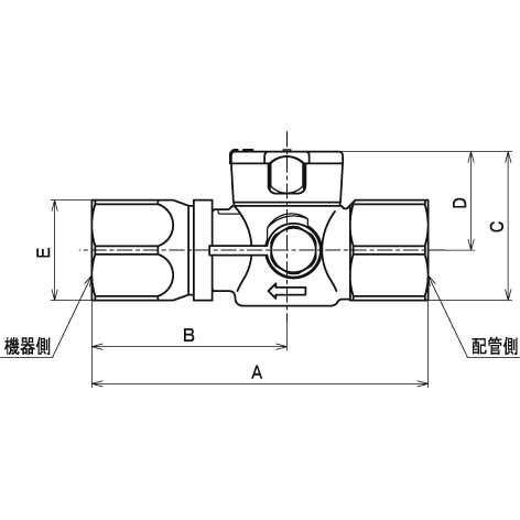 フレキUIねじガス栓/都市ガス用 - (機器接続ガス栓|機器 フレキUIねじガス栓/都市ガス用 - (機器接続ガス栓|機器